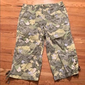 Sigrid Olsen Floral Capris size 10